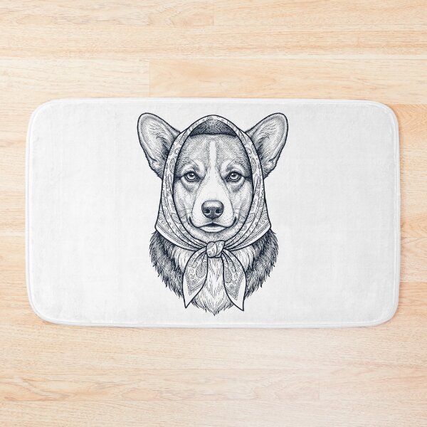 Item preview, Funny Pembroke Welsh Corgi Babushka Dog Mom designed and sold by DoodleTortle.