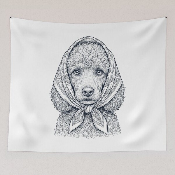 Item preview, Funny Poodle Babushka Dog Mom designed and sold by DoodleTortle.