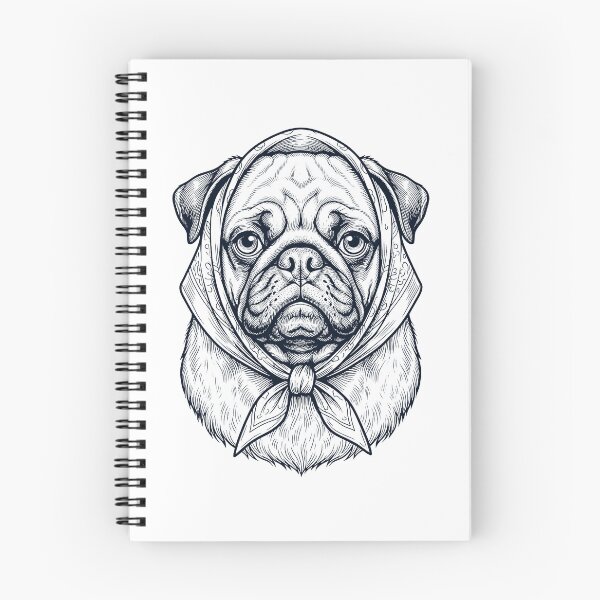 Item preview, Funny Pug Babushka Dog Mom designed and sold by DoodleTortle.
