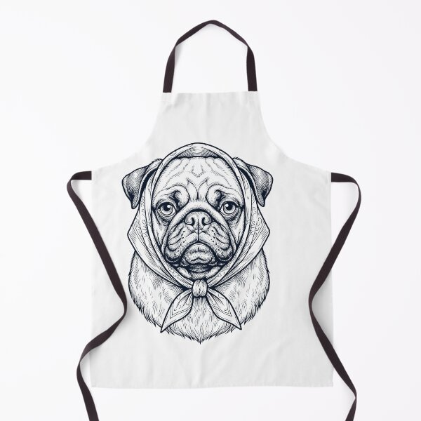 Item preview, Funny Pug Babushka Dog Mom designed and sold by DoodleTortle.