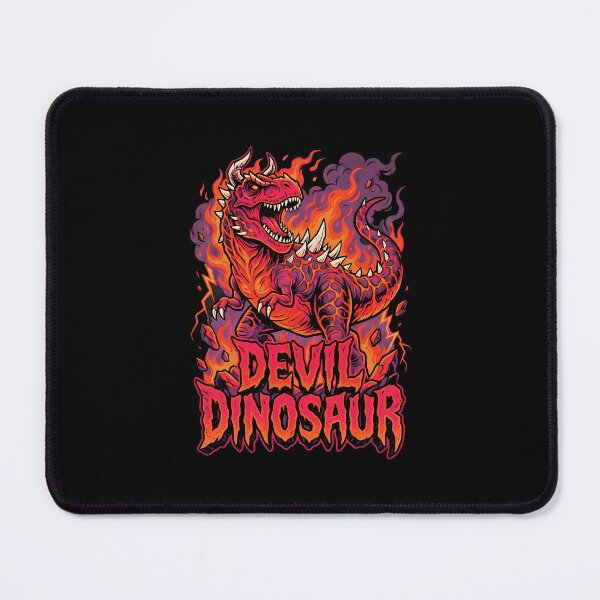Item preview, Devil Dinosaur – Heavy Metal Infernal T-Rex Flame Design designed and sold by DesignDoodleArt.