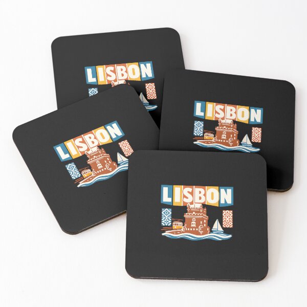 Item preview, Lisbon Retro Vintage Travel Shirt designed and sold by SJarts Creative Studio.