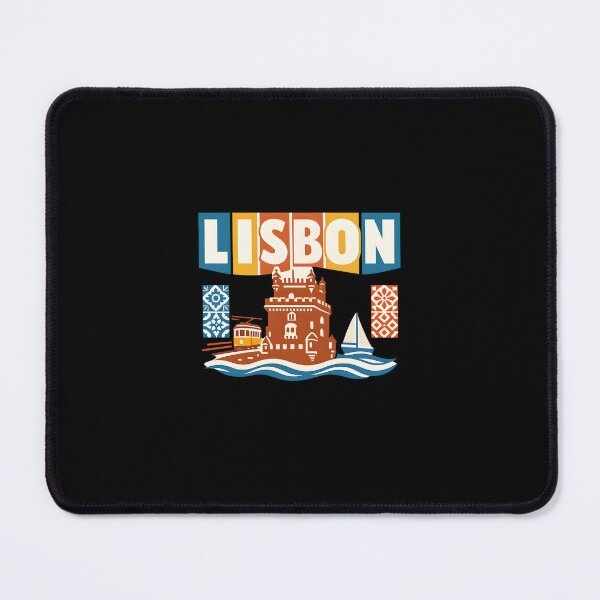 Item preview, Lisbon Retro Vintage Travel Shirt designed and sold by SJarts Creative Studio.