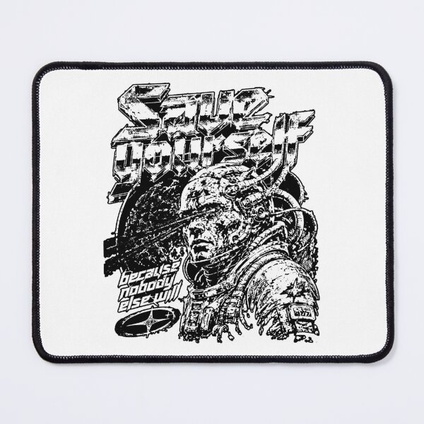 Item preview, Save Yourself Because Nobody Else Will Grunge Cyborg Warrior designed and sold by graphixpolash.