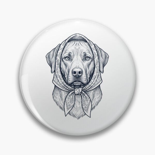 Item preview, Funny Rhodesian Ridgeback Babushka Dog Mom designed and sold by DoodleTortle.