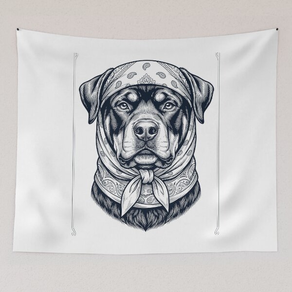 Item preview, Funny Rottweiler Babushka Dog Mom designed and sold by DoodleTortle.