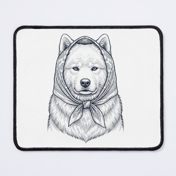 Item preview, Funny Samoyed Babushka Dog Mom designed and sold by DoodleTortle.