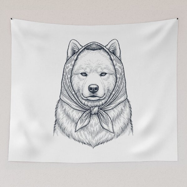 Item preview, Funny Samoyed Babushka Dog Mom designed and sold by DoodleTortle.