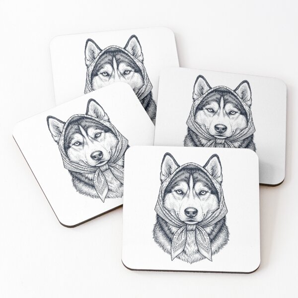 Item preview, Funny Siberian Husky Babushka Dog Mom designed and sold by DoodleTortle.