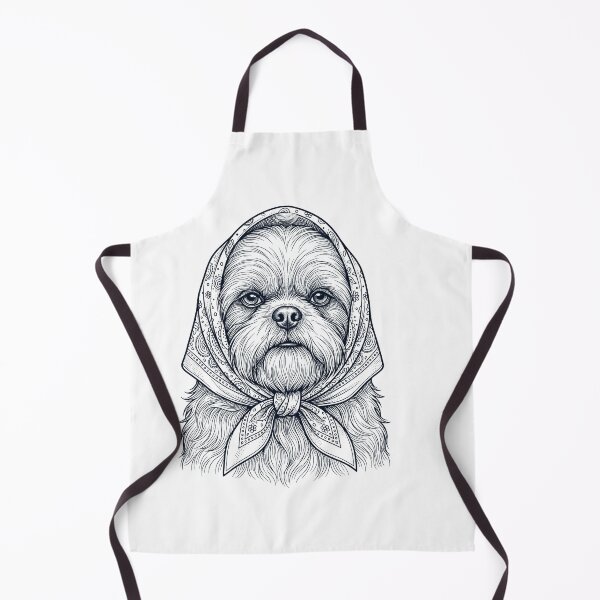 Item preview, Funny Shih Tzu Babushka Dog Mom designed and sold by DoodleTortle.