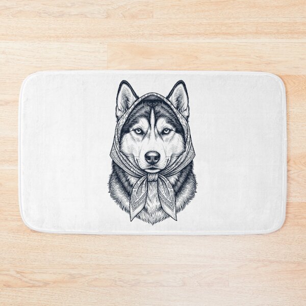 Item preview, Funny Siberian Husky Babushka Dog Mom designed and sold by DoodleTortle.