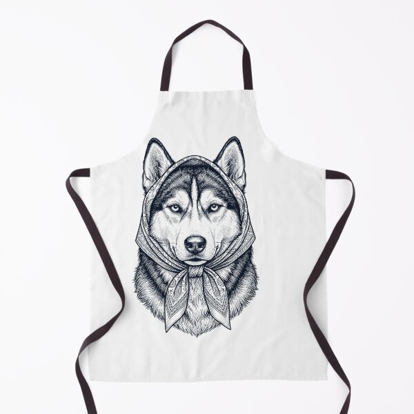 Item preview, Funny Siberian Husky Babushka Dog Mom designed and sold by DoodleTortle.