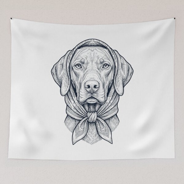 Item preview, Funny Vizsla Babushka Dog Mom designed and sold by DoodleTortle.