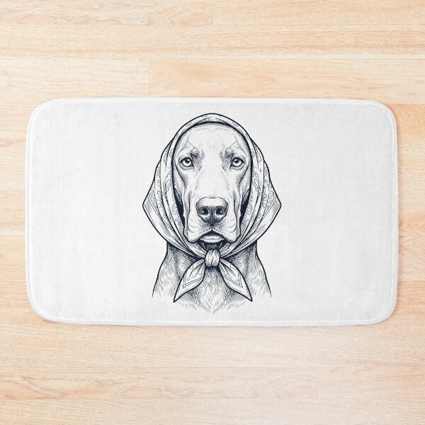 Artikelvorschau, Lustige Weimaraner-Babuschka-Hundemama entworfen und verkauft von DoodleTortle.