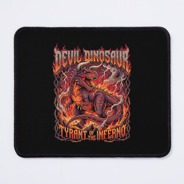 Item preview, Devil Dinosaur Tyrant Of the Inferno – Heavy Metal Infernal T-Rex Flame Design designed and sold by DesignDoodleArt.