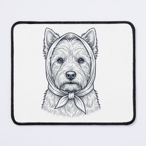 Item preview, Funny West Highland White Terrier Babushka Dog Mom designed and sold by DoodleTortle.