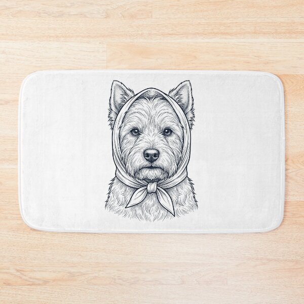 Item preview, Funny West Highland White Terrier Babushka Dog Mom designed and sold by DoodleTortle.