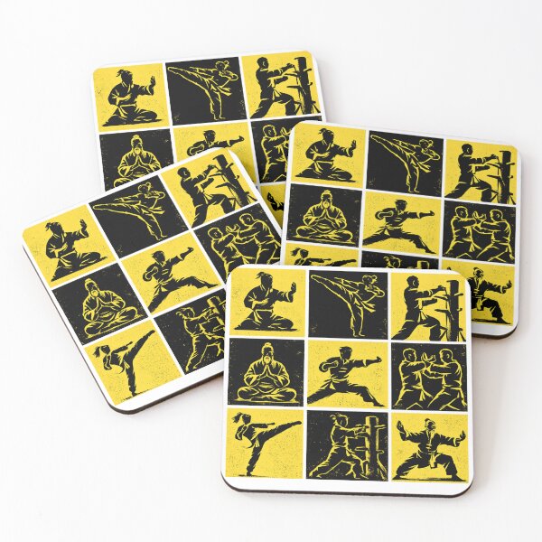 Item preview, Kung Fu Martial Arts Pop Art Design designed and sold by redsharkuk.