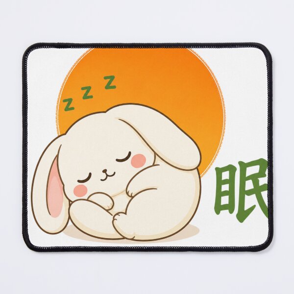 Item preview, Zen Sleeping Bunny – Kawaii Bunny Napping Japanese Sleep Art Gift designed and sold by QARVI.