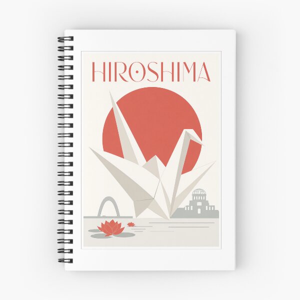 Item preview, Hiroshima Japan Travel Poster Origami Crane designed and sold by Beyond Destinations.