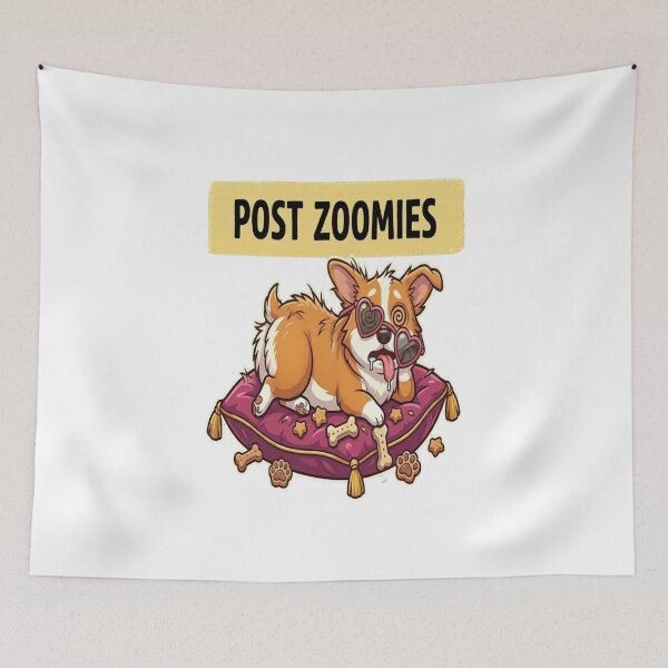 Item preview, Corgi After Zoomies | Funny Corgi Shirt designed and sold by ClaussShop.
