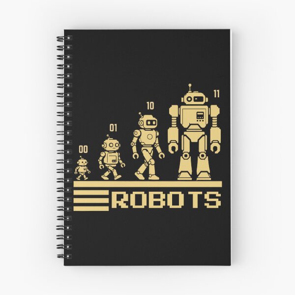 Item preview, 01 10 11 Binary Code Robots Coder Software Engineer designed and sold by SchlossInspire.