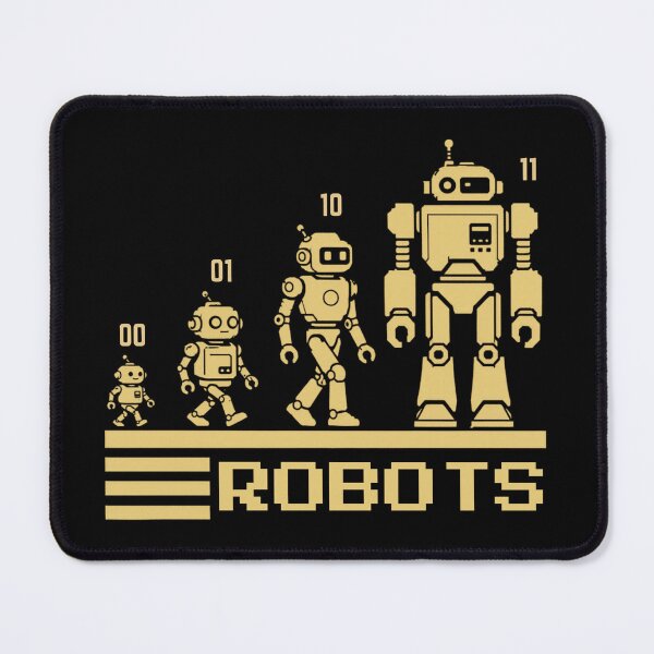 Item preview, 01 10 11 Binary Code Robots Coder Software Engineer designed and sold by SchlossInspire.