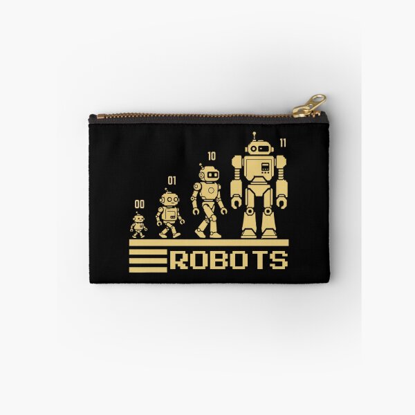 Item preview, 01 10 11 Binary Code Robots Coder Software Engineer designed and sold by SchlossInspire.