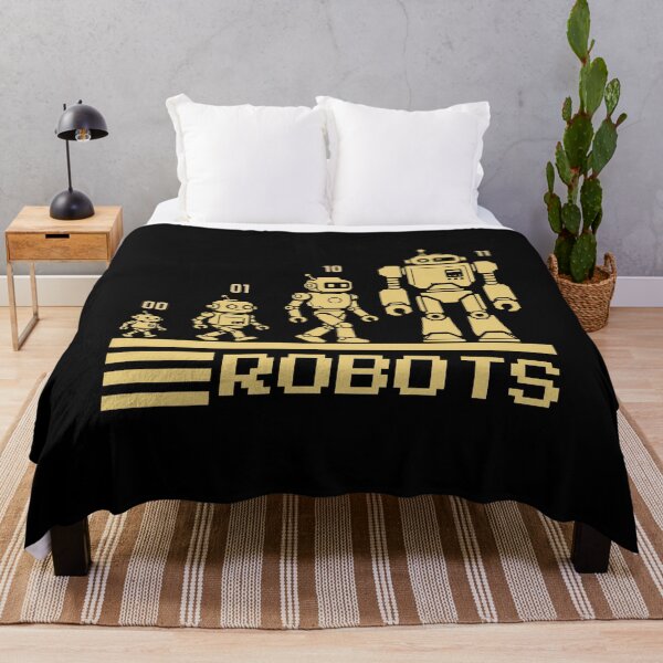 Item preview, 01 10 11 Binary Code Robots Coder Software Engineer designed and sold by SchlossInspire.