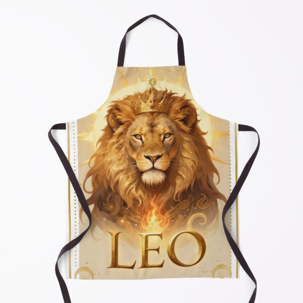 Item preview, Leo Zodiac King Aesthetic - Sun Lion and Fire Gold Art designed and sold by Atlasoloji.