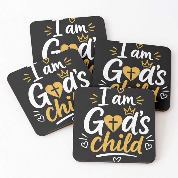 Item preview, I Am God's Child Christian Quote Design designed and sold by Jesusloverbrand.