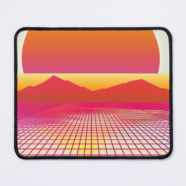 Item preview, Geometric Sunset Grid - Retro Synthwave Summer designed and sold by BoxofMoments.