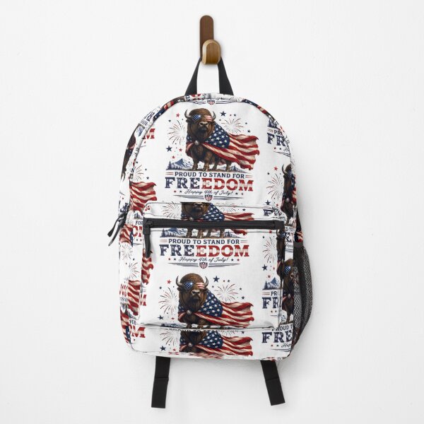 Item preview, Proud To Stand For Freedom – Patriotic American Bison designed and sold by Bettybee00.