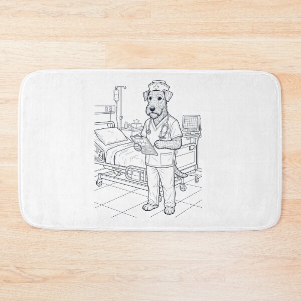 Item preview, Vintage Airedale Terrier Nurse Dog Dad Mom Lover designed and sold by TerryConnells.