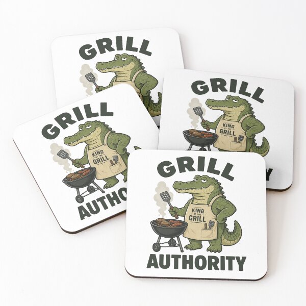 Item preview, Grill Authority Crocodile – Funny BBQ Grill Master Design designed and sold by Vector Habit.