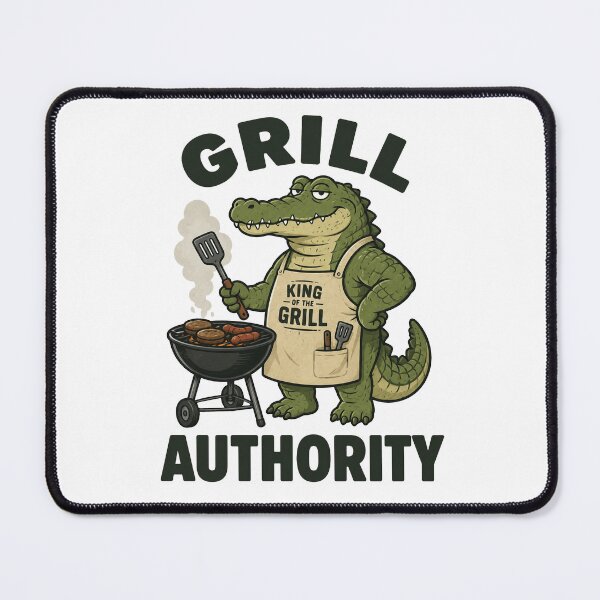 Item preview, Grill Authority Crocodile – Funny BBQ Grill Master Design designed and sold by Vector Habit.