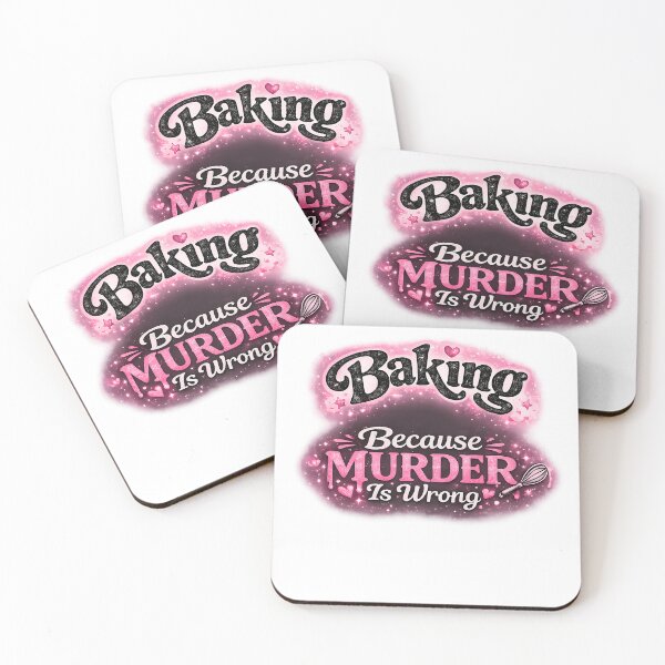 Item preview, Baking Because Murder Is Wrong ,Funny Baking Design | Sarcastic Baker Gift designed and sold by GGAUL.