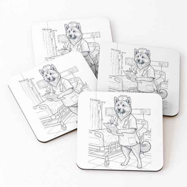 Item preview, Vintage Akita Nurse Dog Dad Mom Lover designed and sold by TerryConnells.