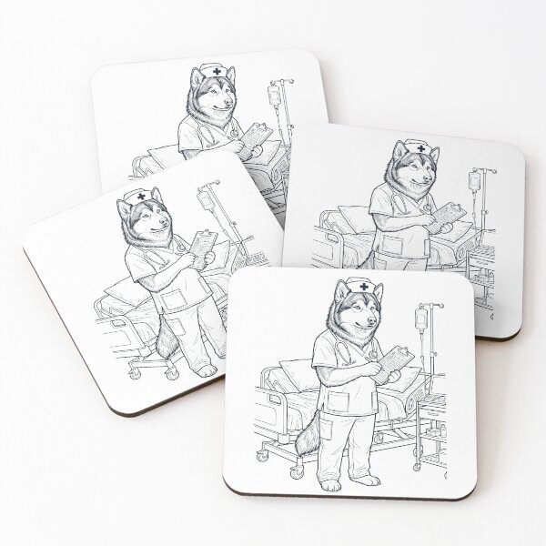 Item preview, Vintage Alaskan Malamute Nurse Dog Dad Mom Lover designed and sold by TerryConnells.