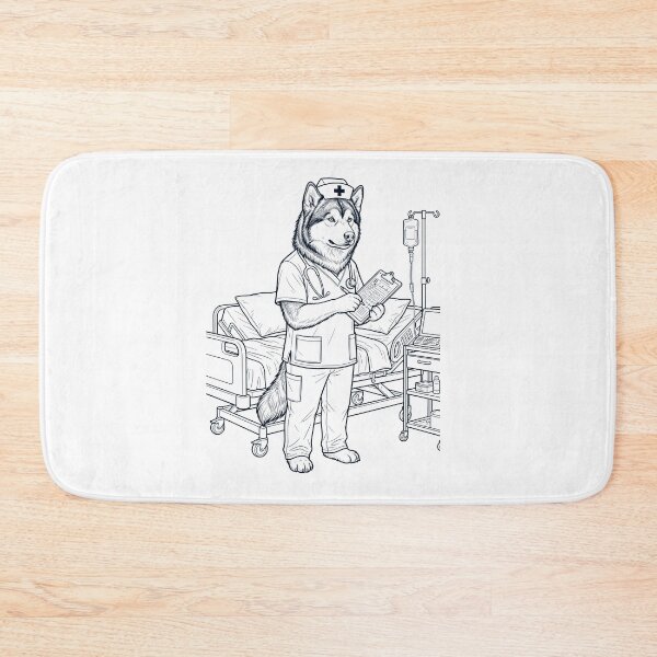 Item preview, Vintage Alaskan Malamute Nurse Dog Dad Mom Lover designed and sold by TerryConnells.