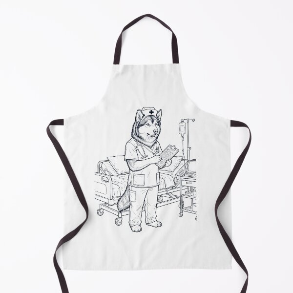Item preview, Vintage Alaskan Malamute Nurse Dog Dad Mom Lover designed and sold by TerryConnells.