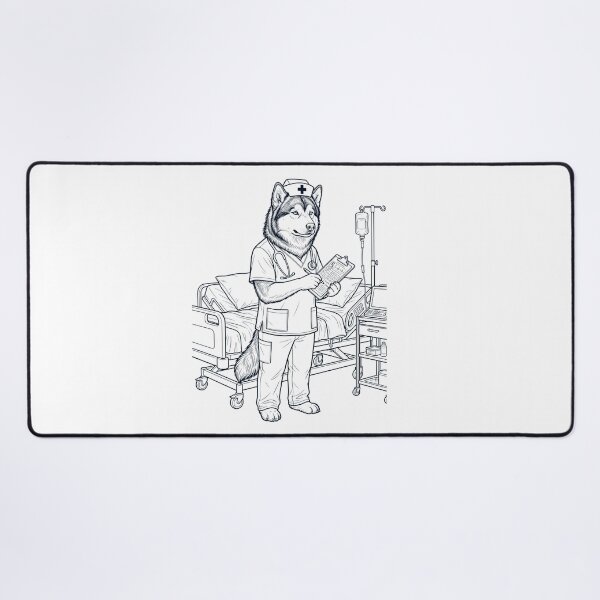 Item preview, Vintage Alaskan Malamute Nurse Dog Dad Mom Lover designed and sold by TerryConnells.