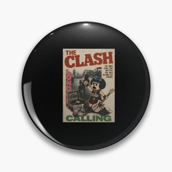 Item preview,  The Clash London Calling Poster Style Vintage Punk designed and sold by memoryweaverart.