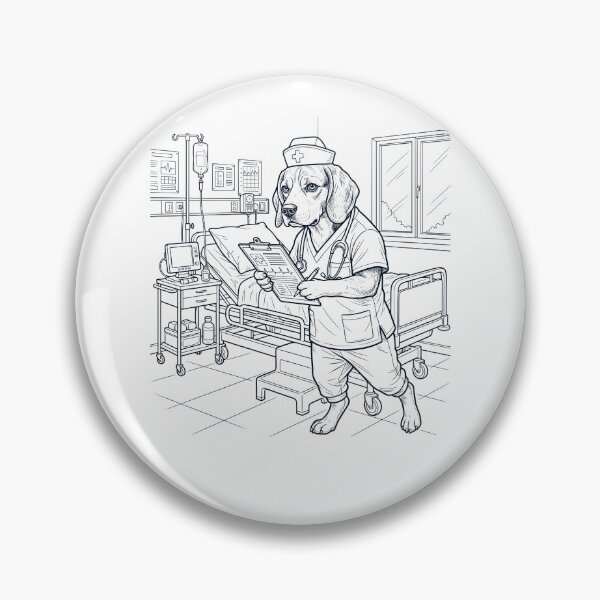 Item preview, Vintage Beagle Nurse Dog Dad Mom Lover designed and sold by TerryConnells.