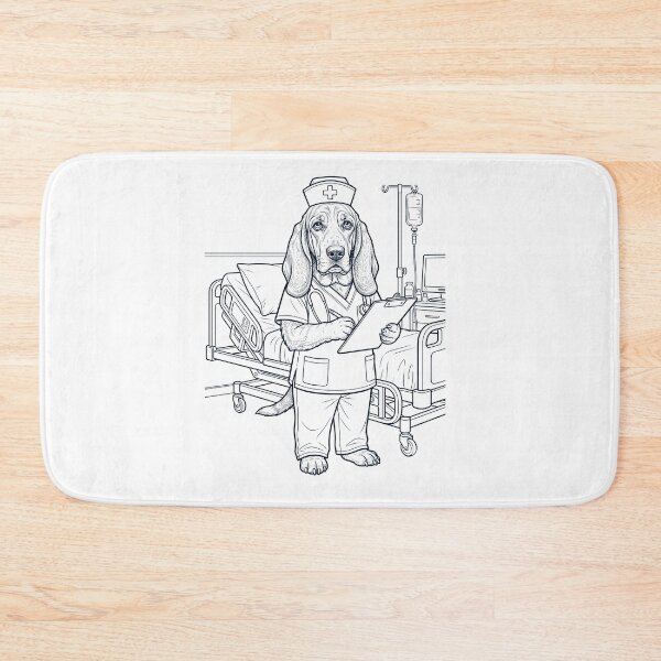 Item preview, Vintage Basset Hound Nurse Dog Dad Mom Lover designed and sold by TerryConnells.