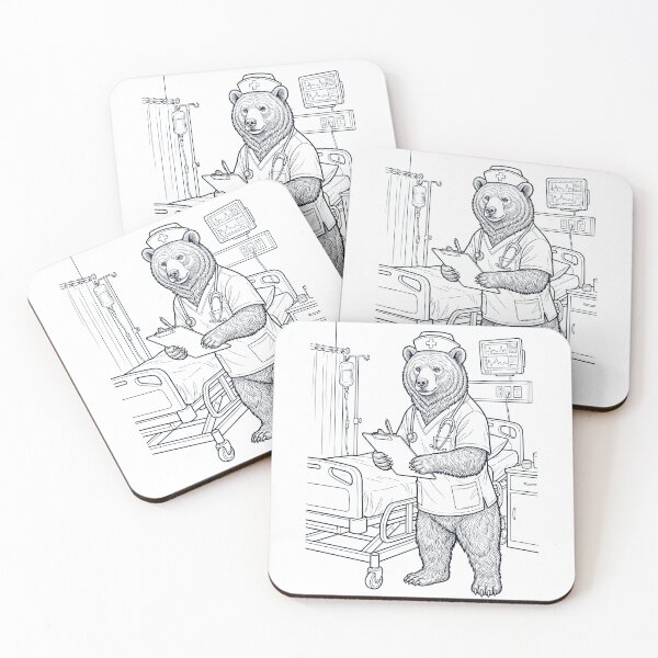 Item preview, Vintage Bear Nurse Animal Lover designed and sold by TerryConnells.