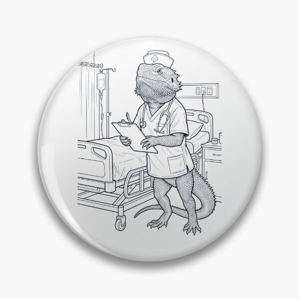 Item preview, Vintage Bearded Dragon Nurse Animal Lover designed and sold by TerryConnells.