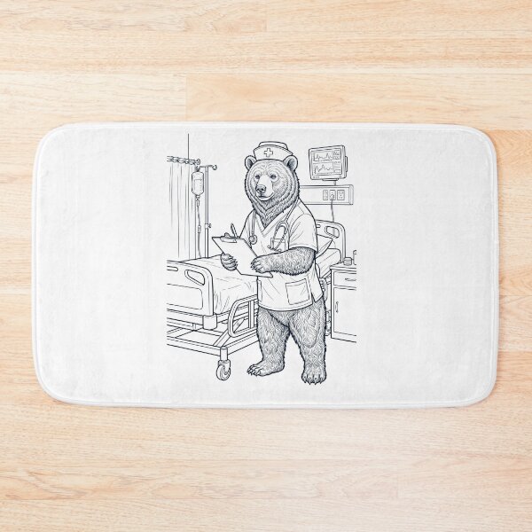 Item preview, Vintage Bear Nurse Animal Lover designed and sold by TerryConnells.