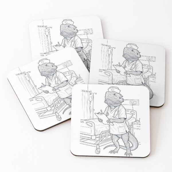 Item preview, Vintage Bearded Dragon Nurse Animal Lover designed and sold by TerryConnells.