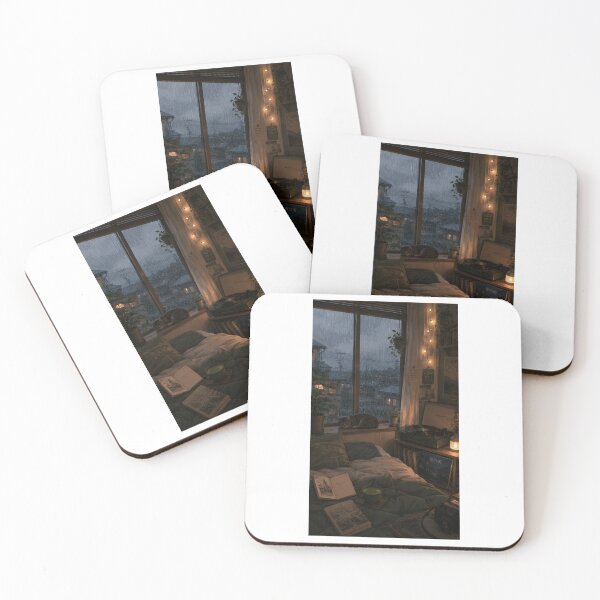 Item preview, Japanese Rainy Night Room Cat Vinyl Lo-fi designed and sold by lofiasia.